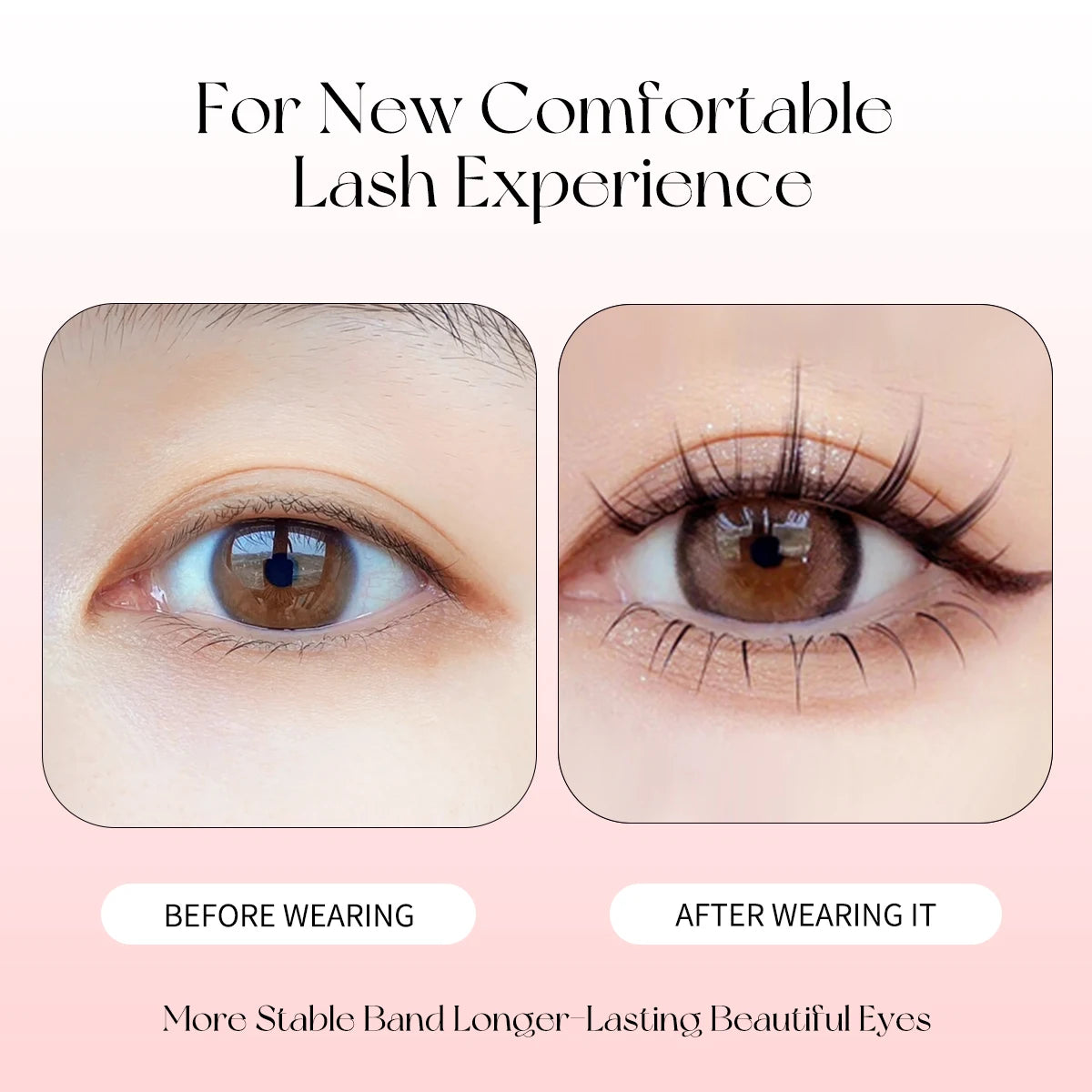 Soft Natural Long False Eyelashes