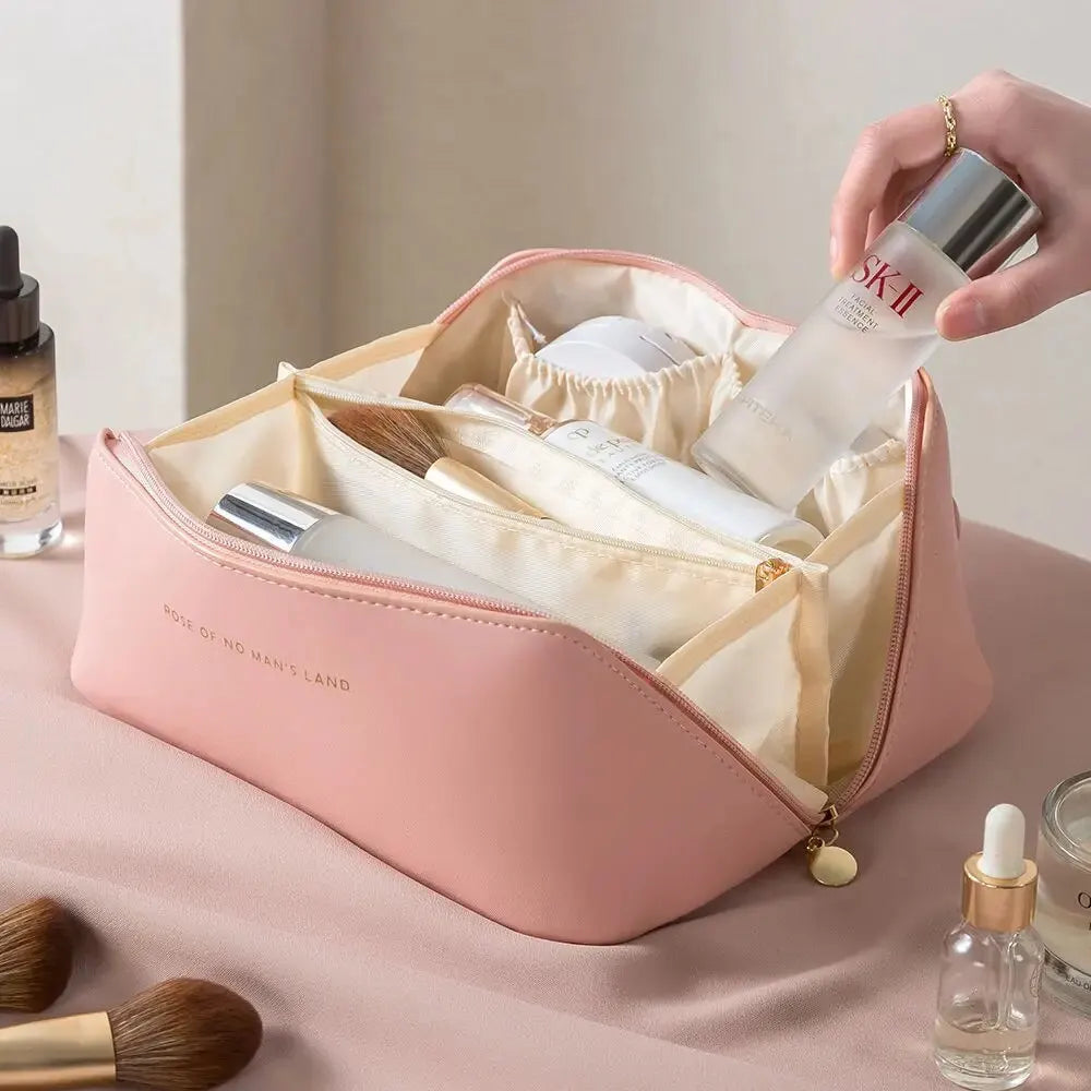 Leather Makeup Bag