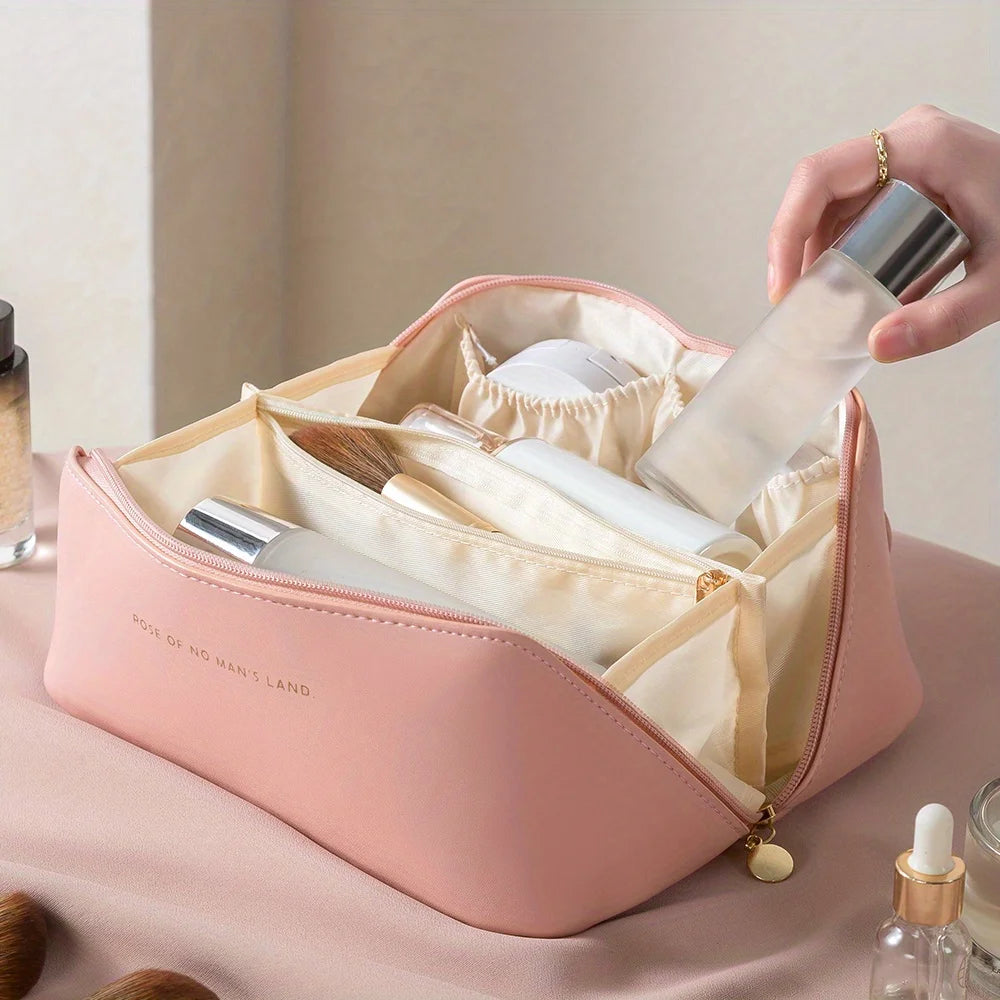 Leather Makeup Bag