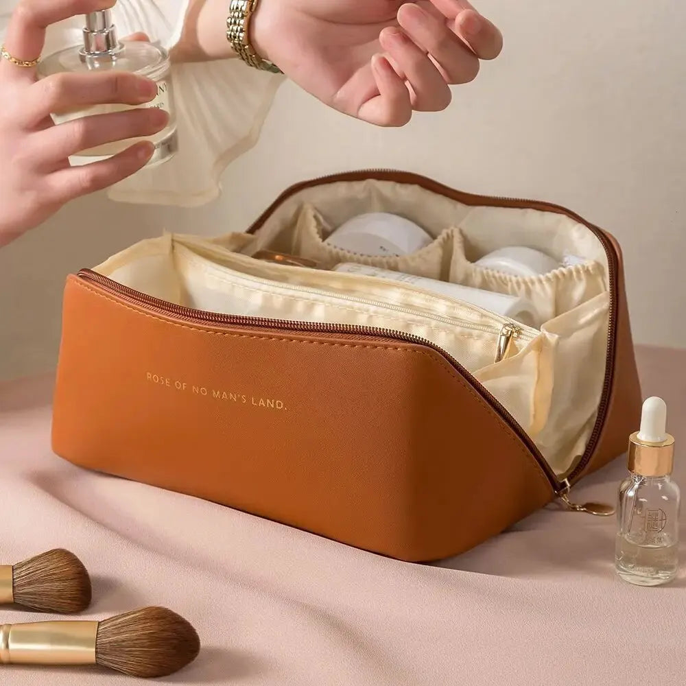 Leather Makeup Bag